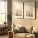 Framed print spring awakening/meadow dream 53x43cm 2 asst