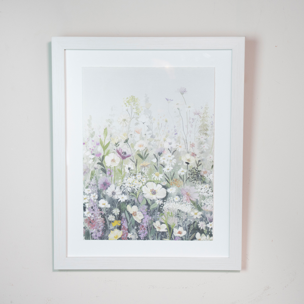 Framed print spring awakening/meadow dream 53x43cm 2 asst
