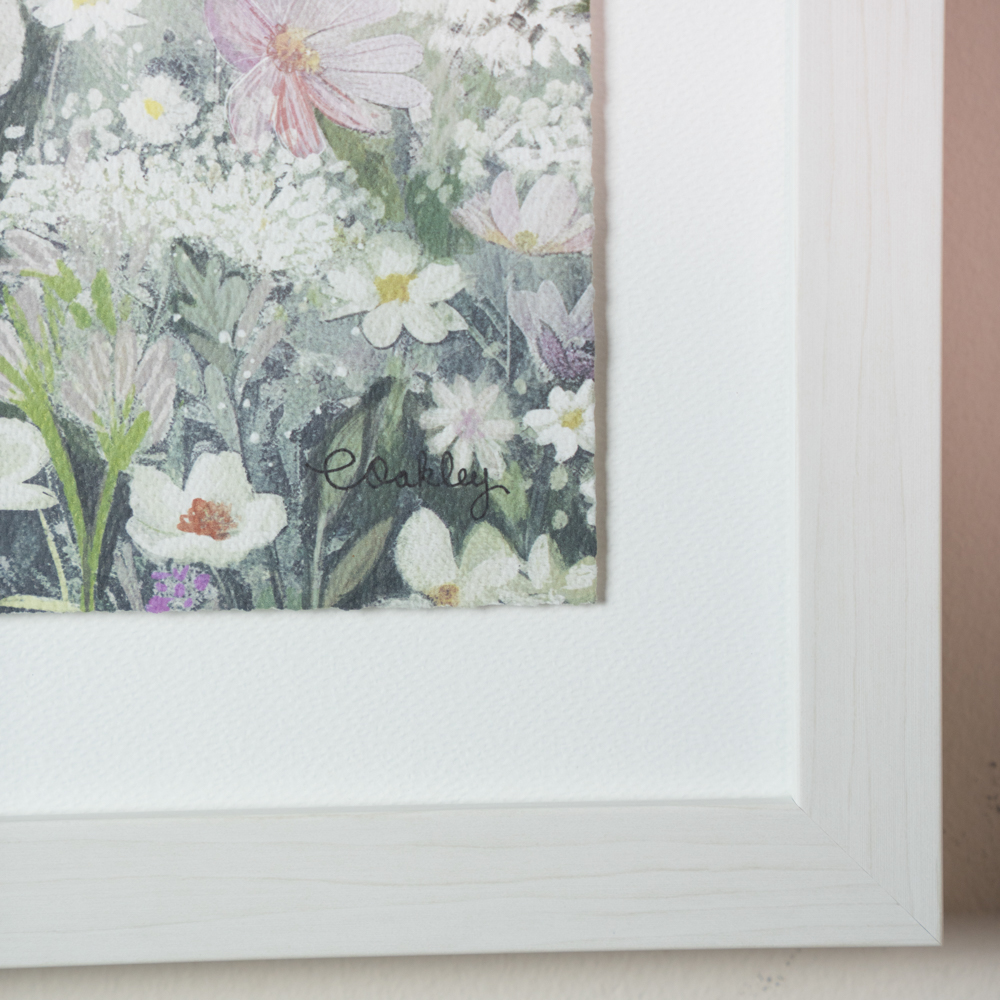 Framed print spring awakening/meadow dream 53x43cm 2 asst