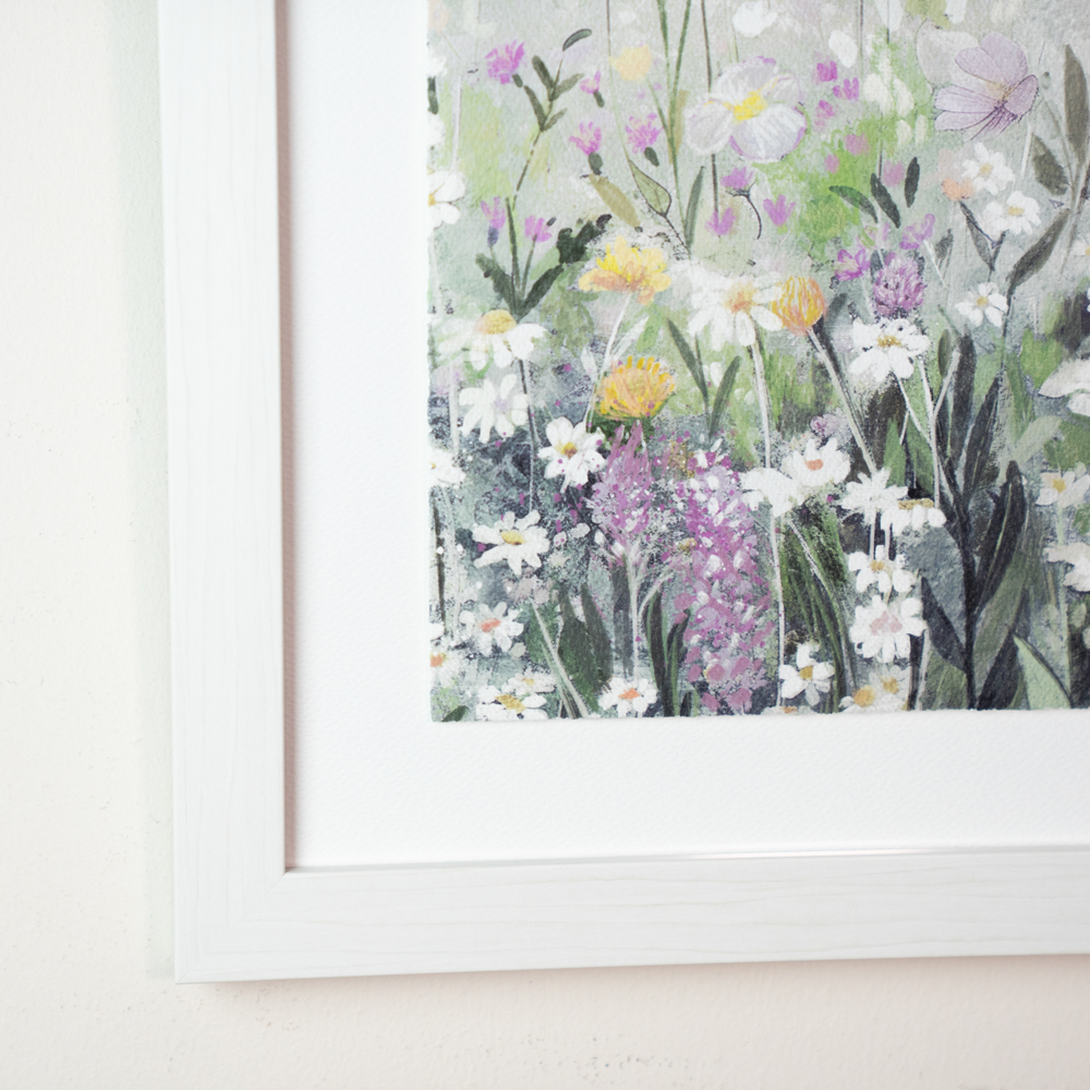 Framed print spring awakening/meadow dream 53x43cm 2 asst