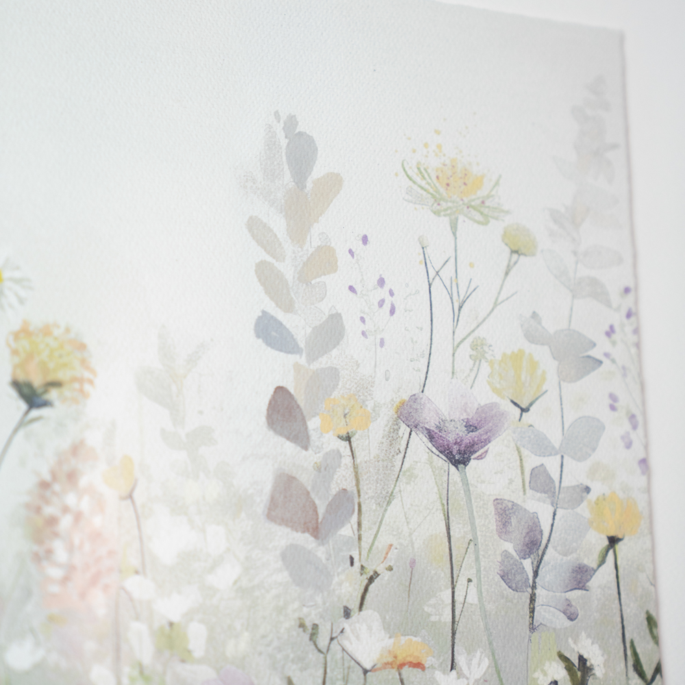 Framed print spring awakening/meadow dream 53x43cm 2 asst