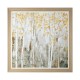 Framed print amber leaves 80x80cm