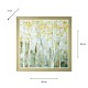 Framed print amber leaves 80x80cm