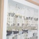 Framed print harbour life/dockside 40x50cm 2 asst