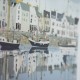 Framed print harbour life/dockside 40x50cm 2 asst