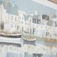 Framed print harbour life/dockside 40x50cm 2 asst