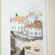 Framed print fishing boats/beached boats 58x45cm 2 asst