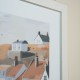 Framed print fishing boats/beached boats 58x45cm 2 asst