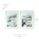 Framed print fishing boats/beached boats 58x45cm 2 asst