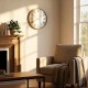 Murano mirrored wall clock gold 50cm