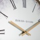Murano mirrored wall clock gold 50cm