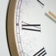 Murano mirrored wall clock gold 50cm