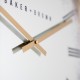 Murano mirrored wall clock gold 50cm