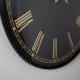 Pesaro wall clock gold/black 36cm