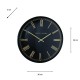 Pesaro wall clock gold/black 36cm
