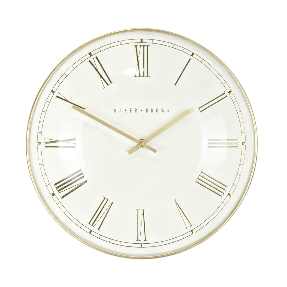 Pesaro wall clock gold/white 36cm