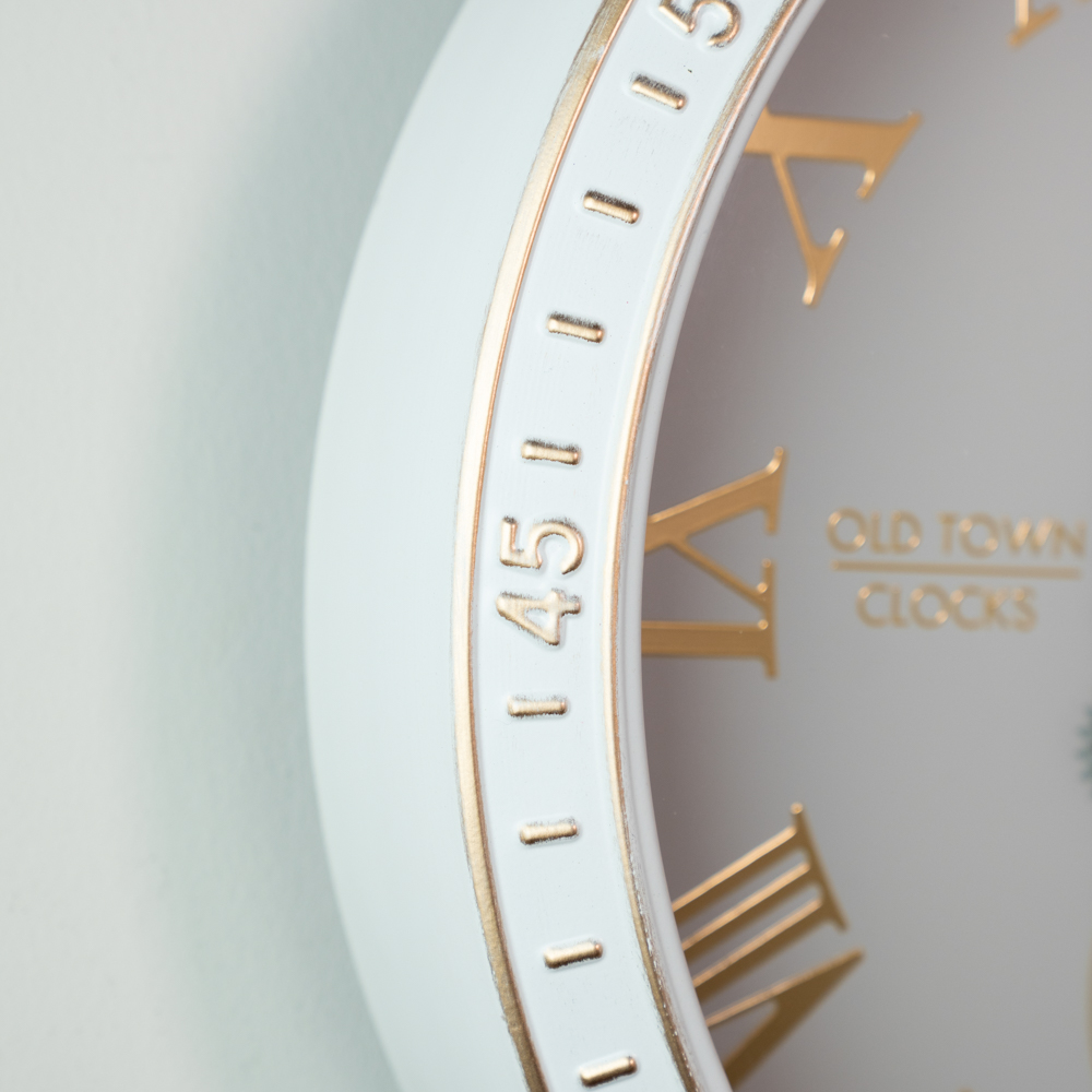 Old town gears clock ivory 50cm