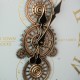 Old town gears clock ivory 50cm