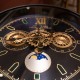 Old town gears clock side table black 55cm