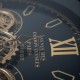 Old town gears clock side table black 55cm
