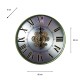 Old town gears kensington clock champagne 60cm