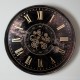 Old town gears map of the world clock 60cm