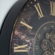 Old town gears map of the world clock 60cm