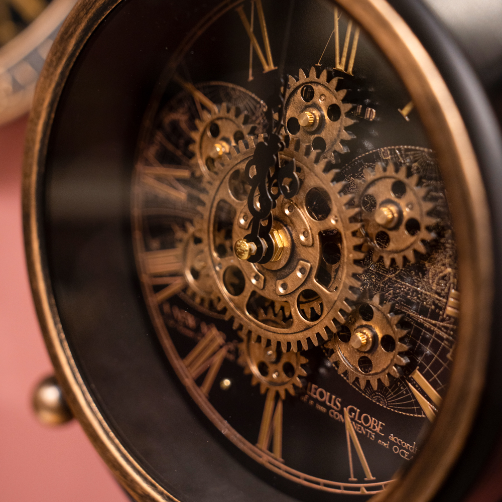 Old town gears clock tripod 59cm