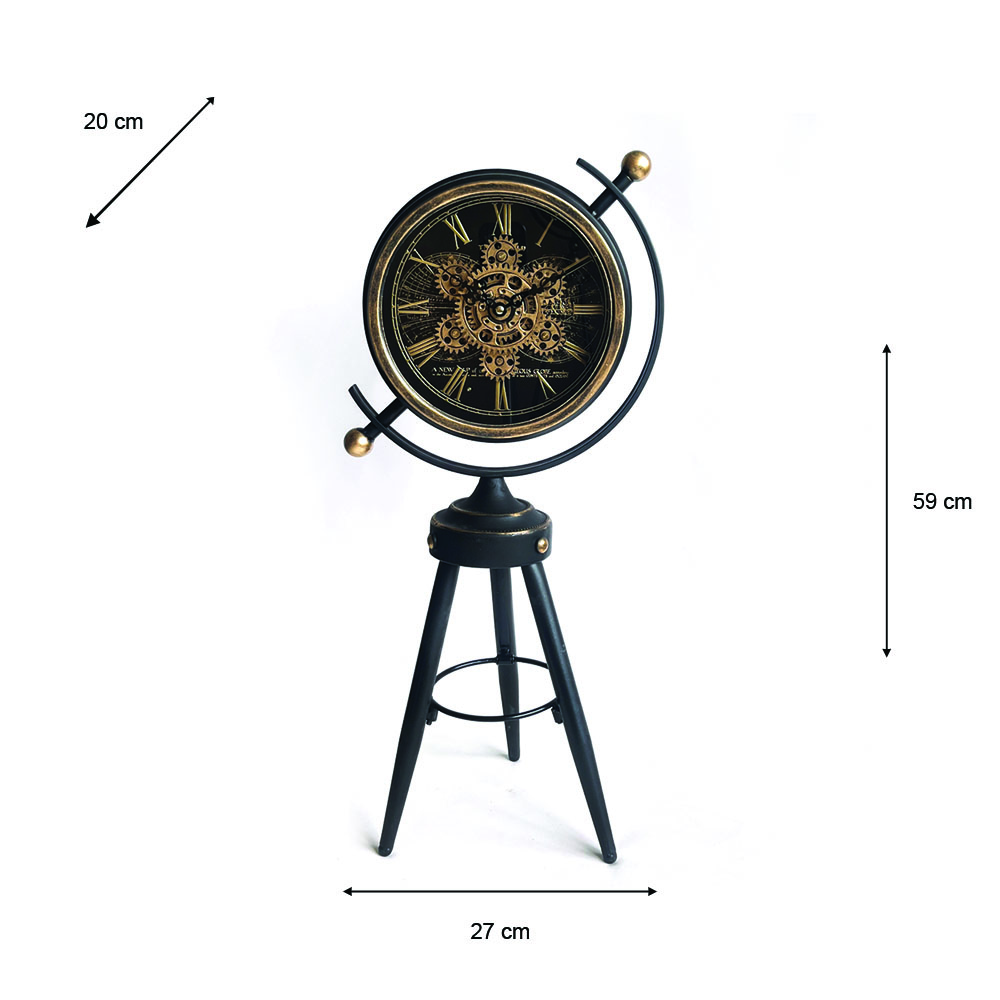 Old town gears clock tripod 59cm