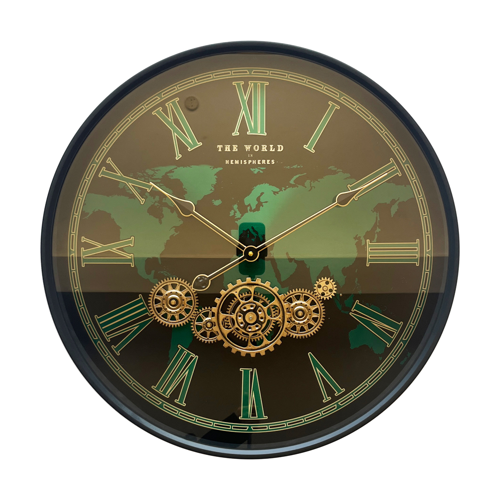 Old town gears clock hemispheres 60cm