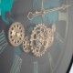 Old town gears clock hemispheres 60cm