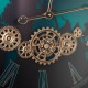 Old town gears clock hemispheres 60cm