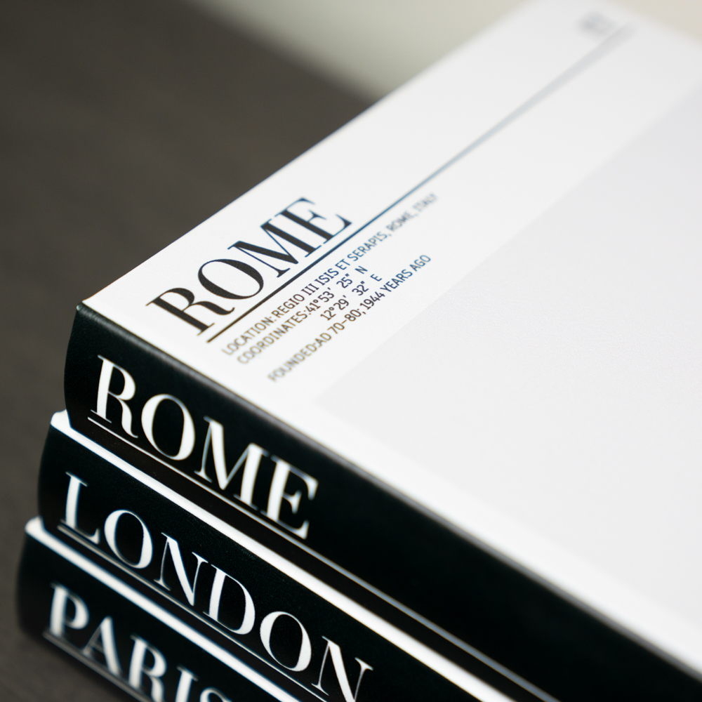 Book box set london paris rome 3 asst