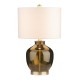 Carissa glass table lamp dark green 53cm