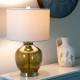 Carissa glass table lamp dark green 53cm