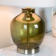 Carissa glass table lamp dark green 53cm
