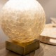 Capiz ball table lamp natural 60cm