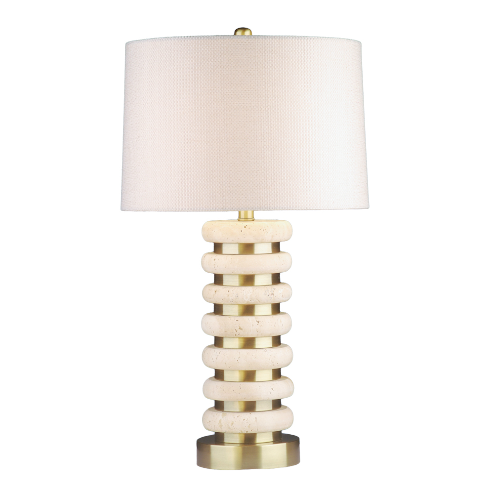 Yara travertine table lamp 71cm