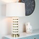 Yara travertine table lamp 71cm