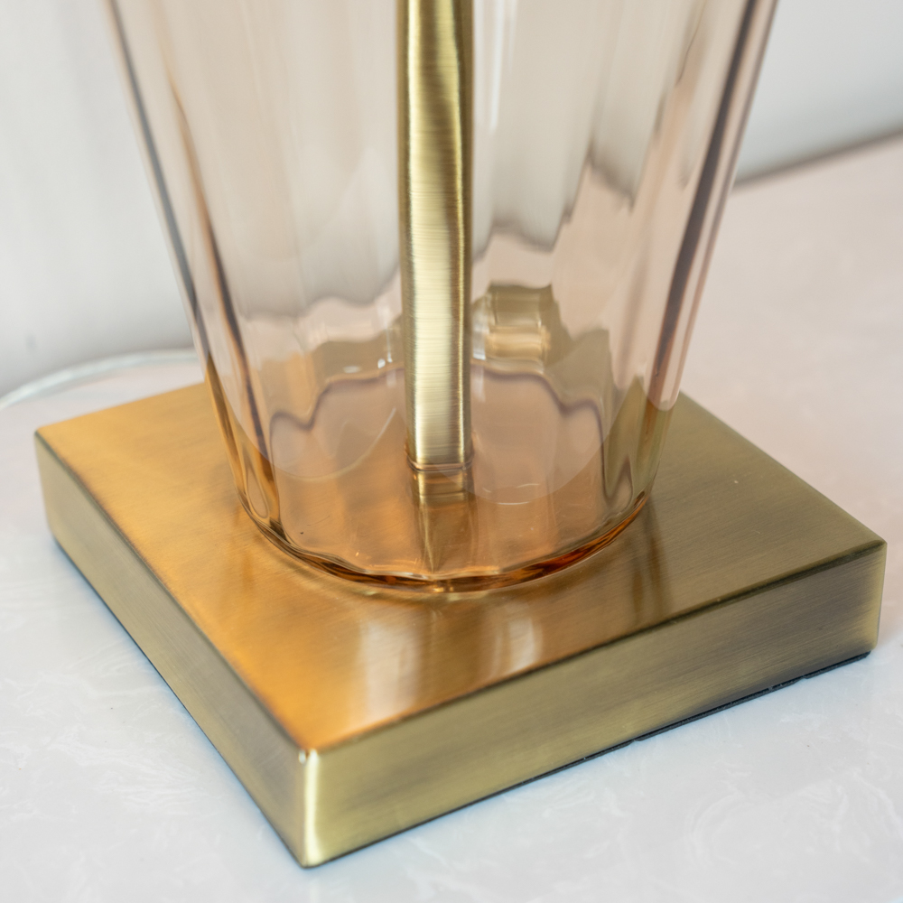 Kristen glass table lamp 84cm