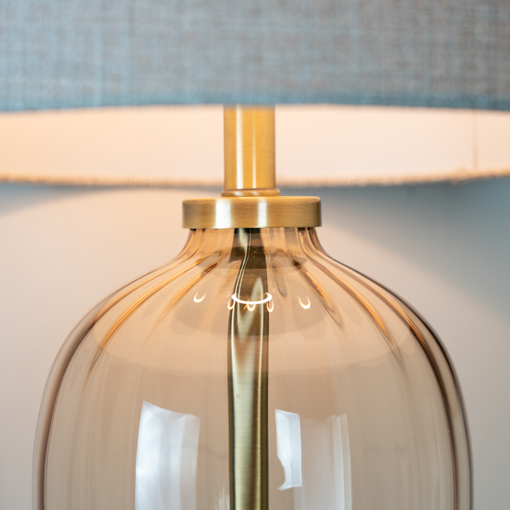 Kristen glass table lamp 84cm