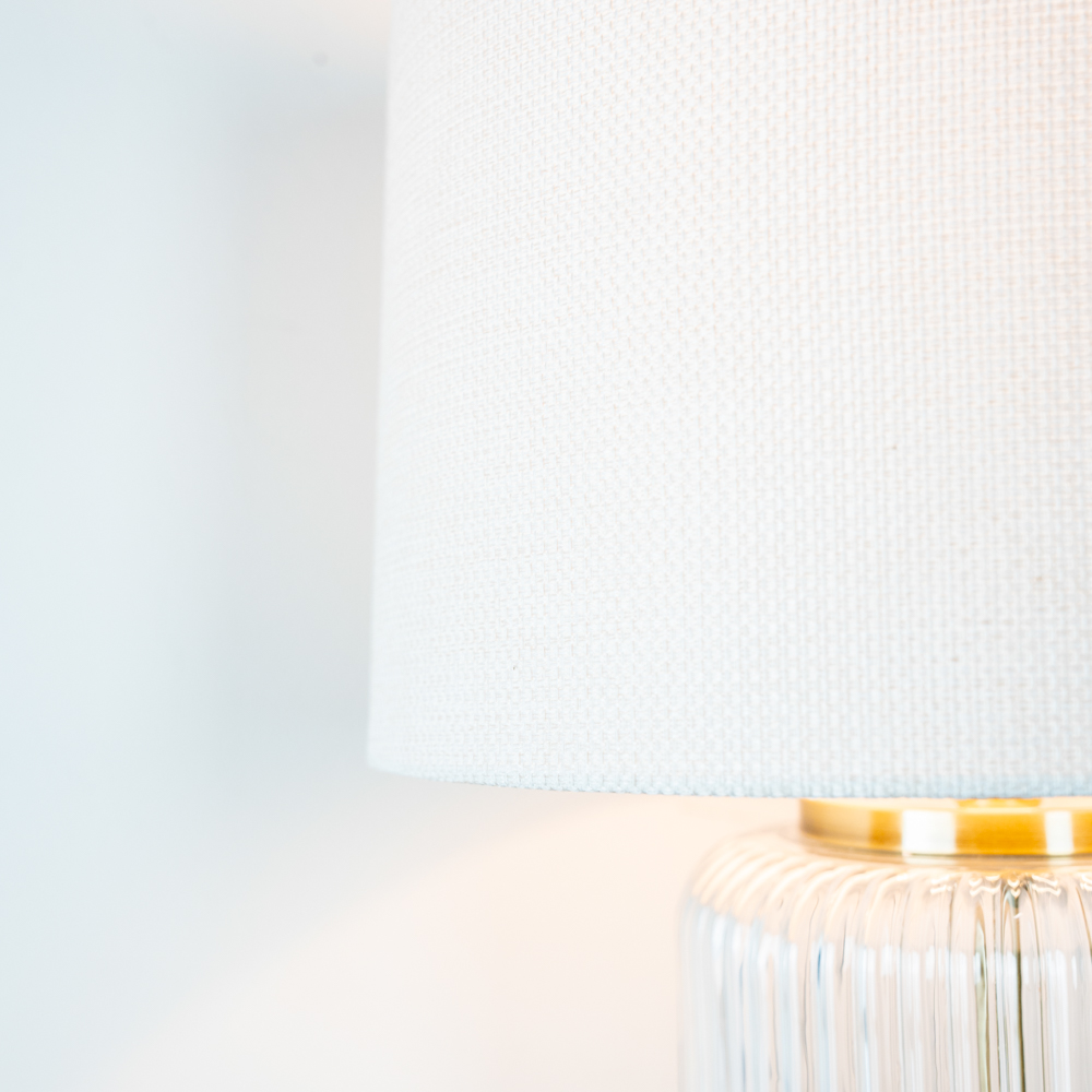 Tabitha glass table lamp 72cm
