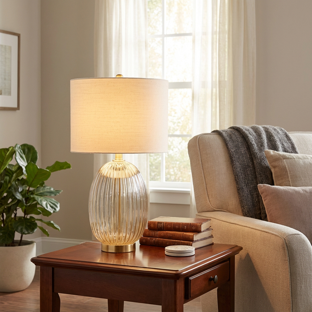 Amia glass table lamp 62cm