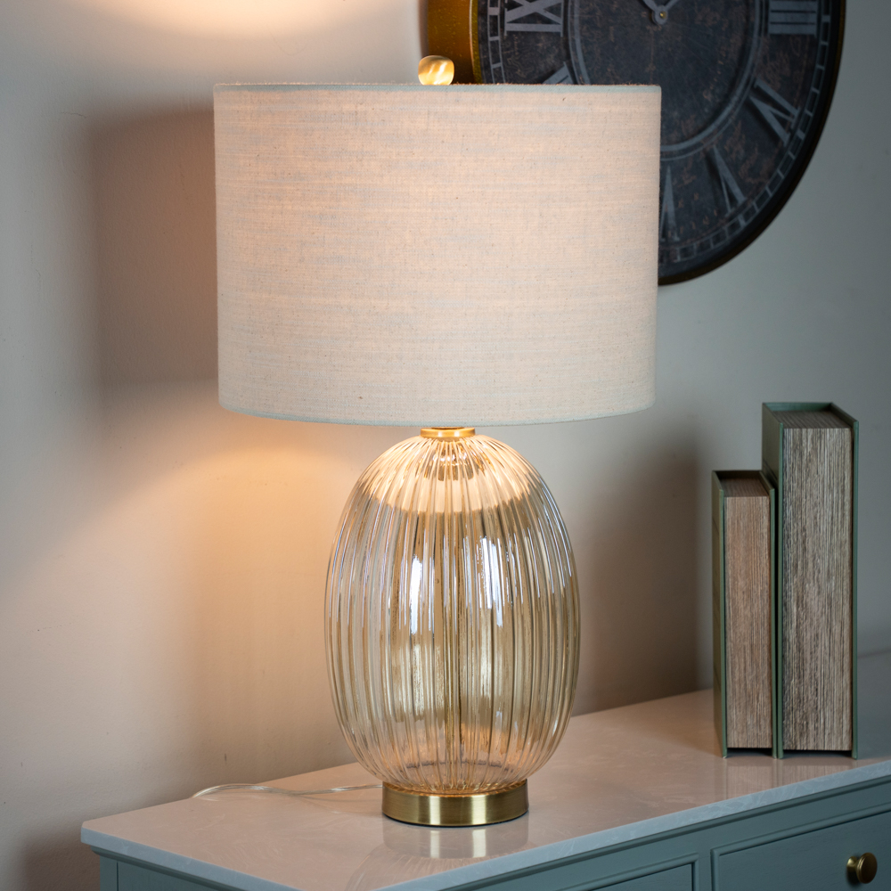 Amia glass table lamp 62cm