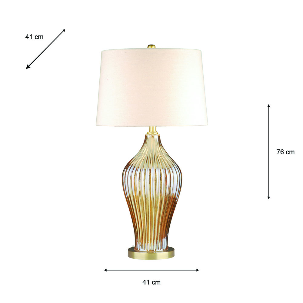 Amia glass table lamp 76cm