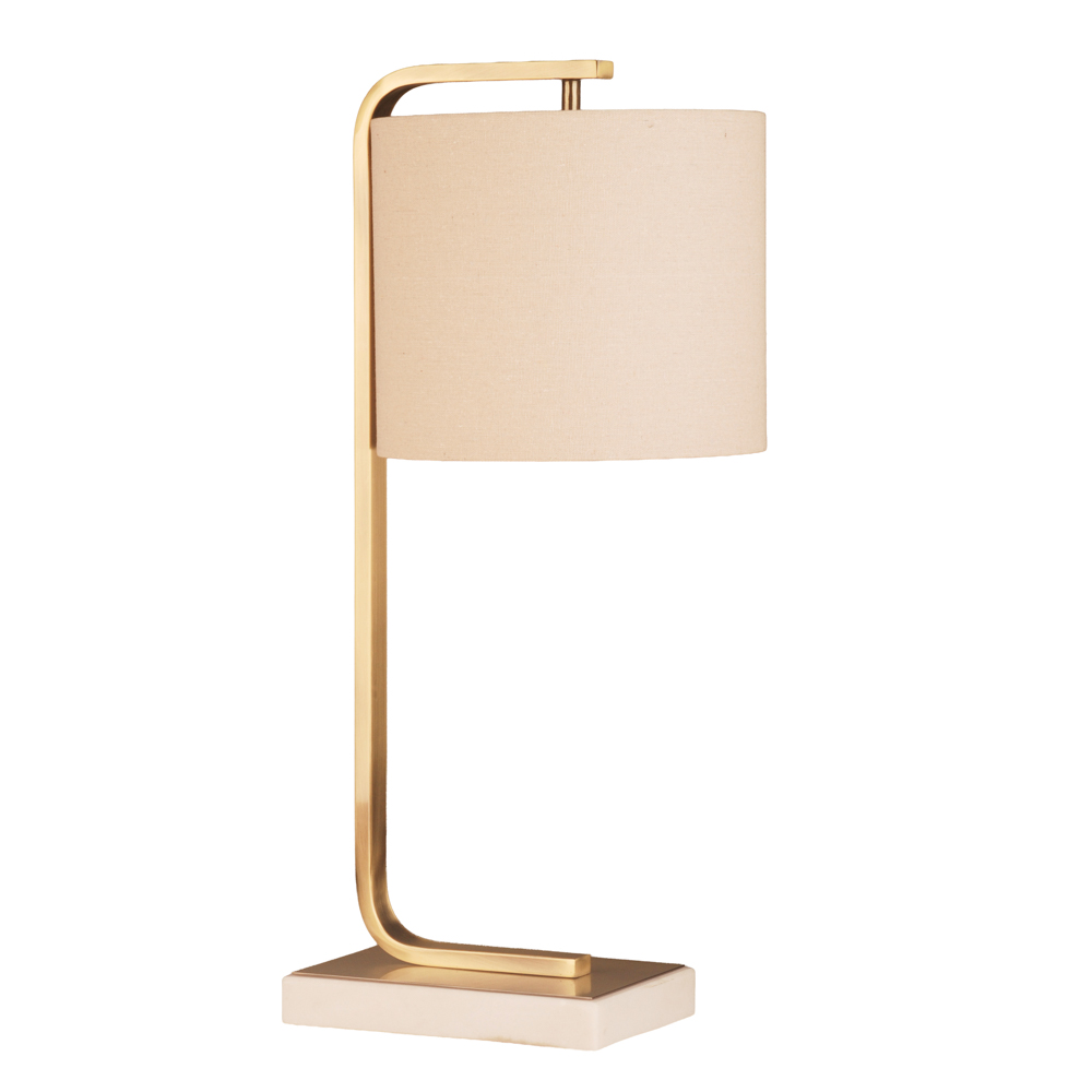 Kyra marble base table lamp 66cm