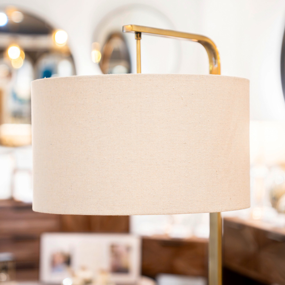 Kyra marble base floor lamp 153cm