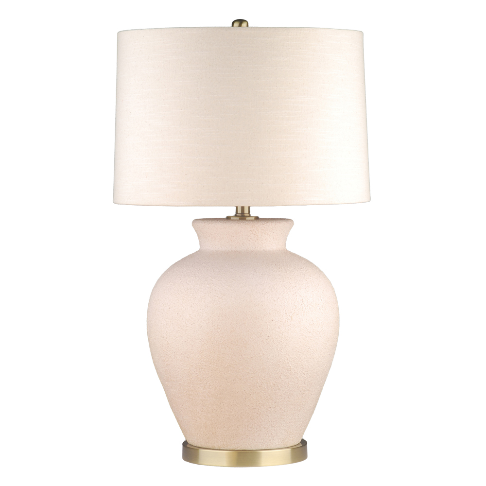 Fabia ceramic table lamp sandy white 71cm