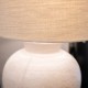 Fabia ceramic table lamp sandy white 71cm