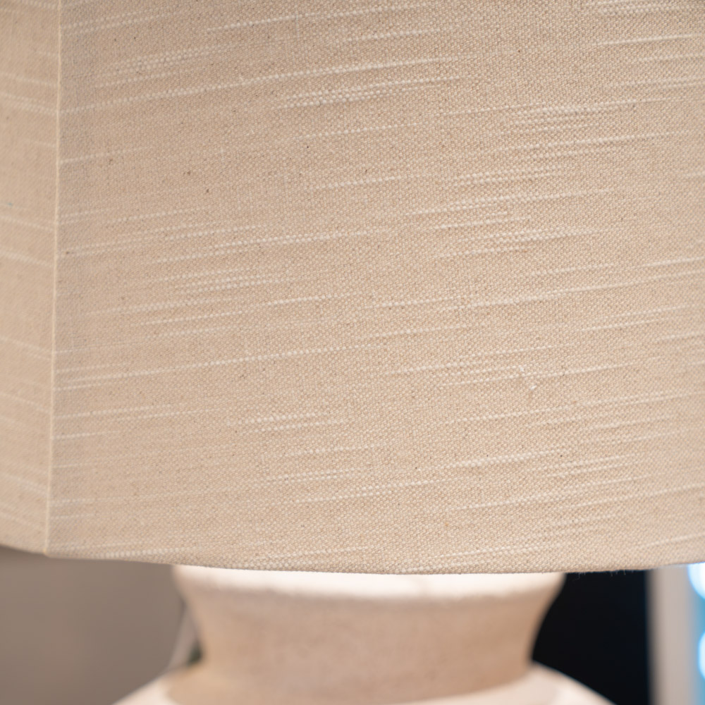 Fabia ceramic table lamp sandy white 71cm